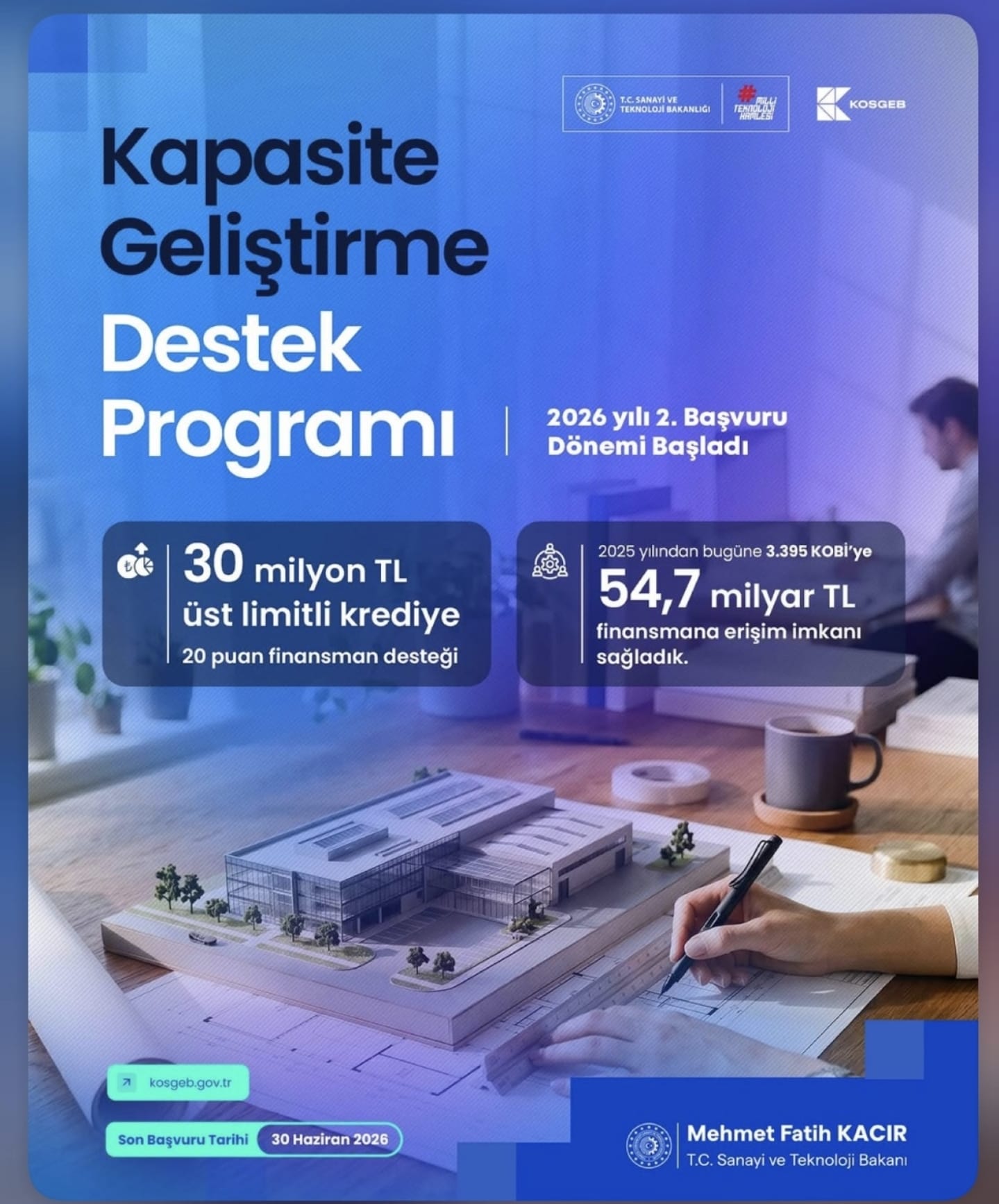 KOSGEB Kapasite Geliştirme Destek Programı 2026 Yılı 2. Başvuru Dönemi Başladı